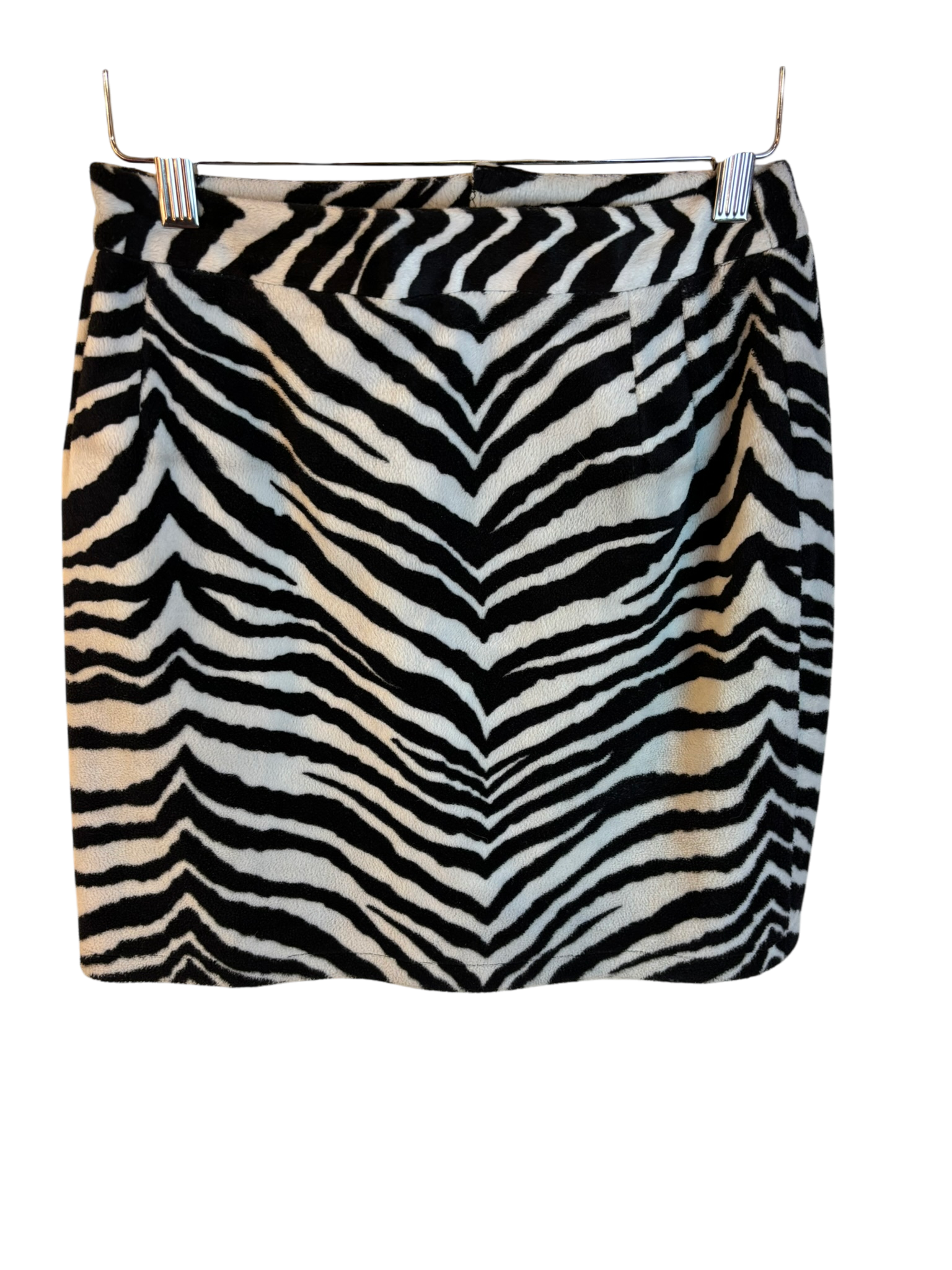 Jupe en fausse fourrure zèbre