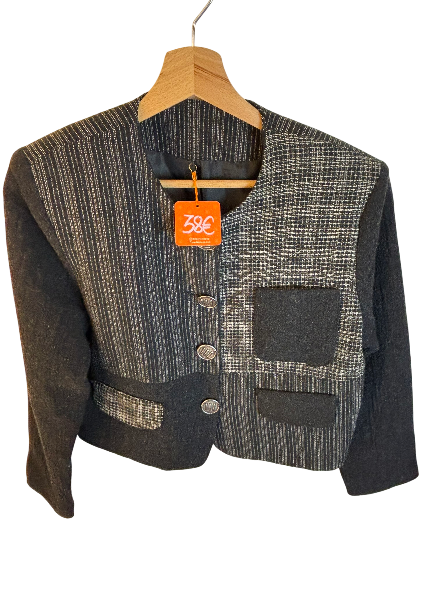 Veste vintage à rayures