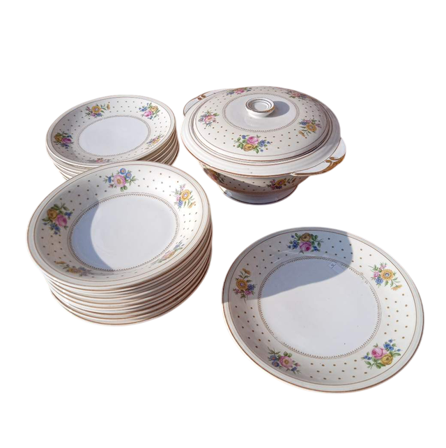 Ensemble de vaisselle porcelaine Limoges