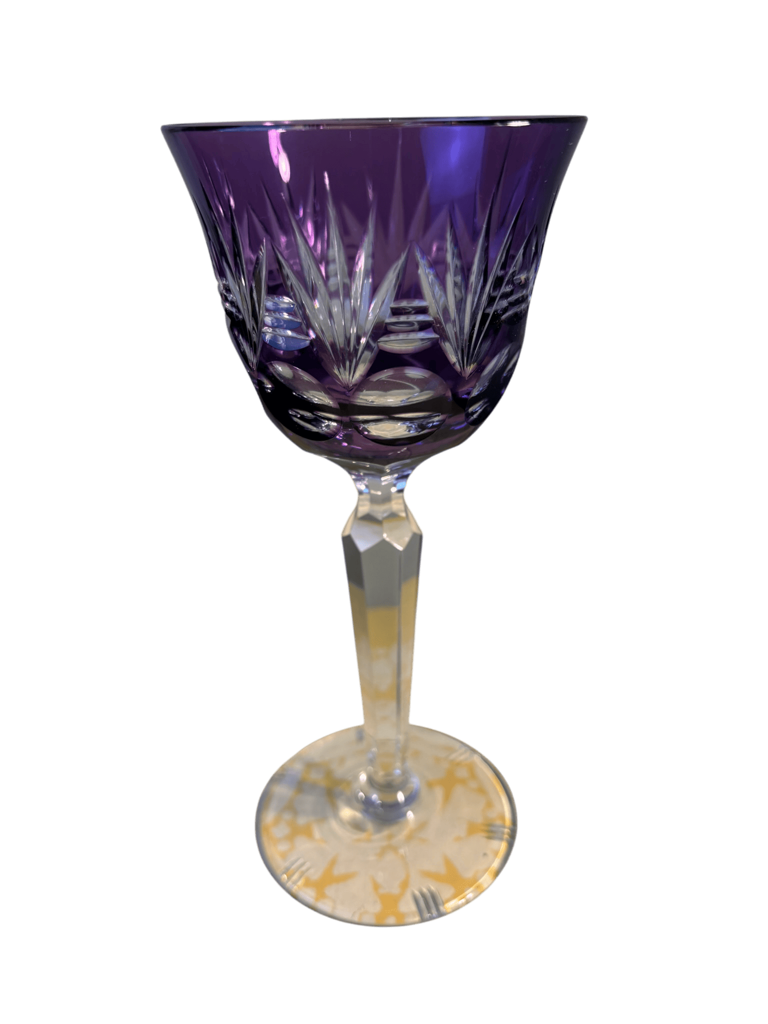 Verre Roemer en cristal taillé