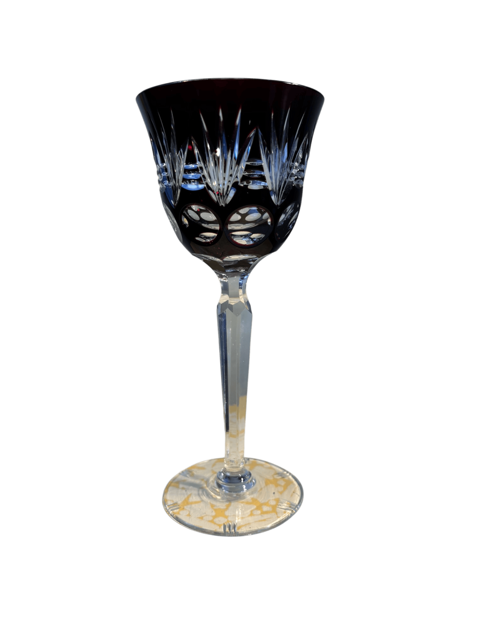 Verre Roemer en cristal taillé