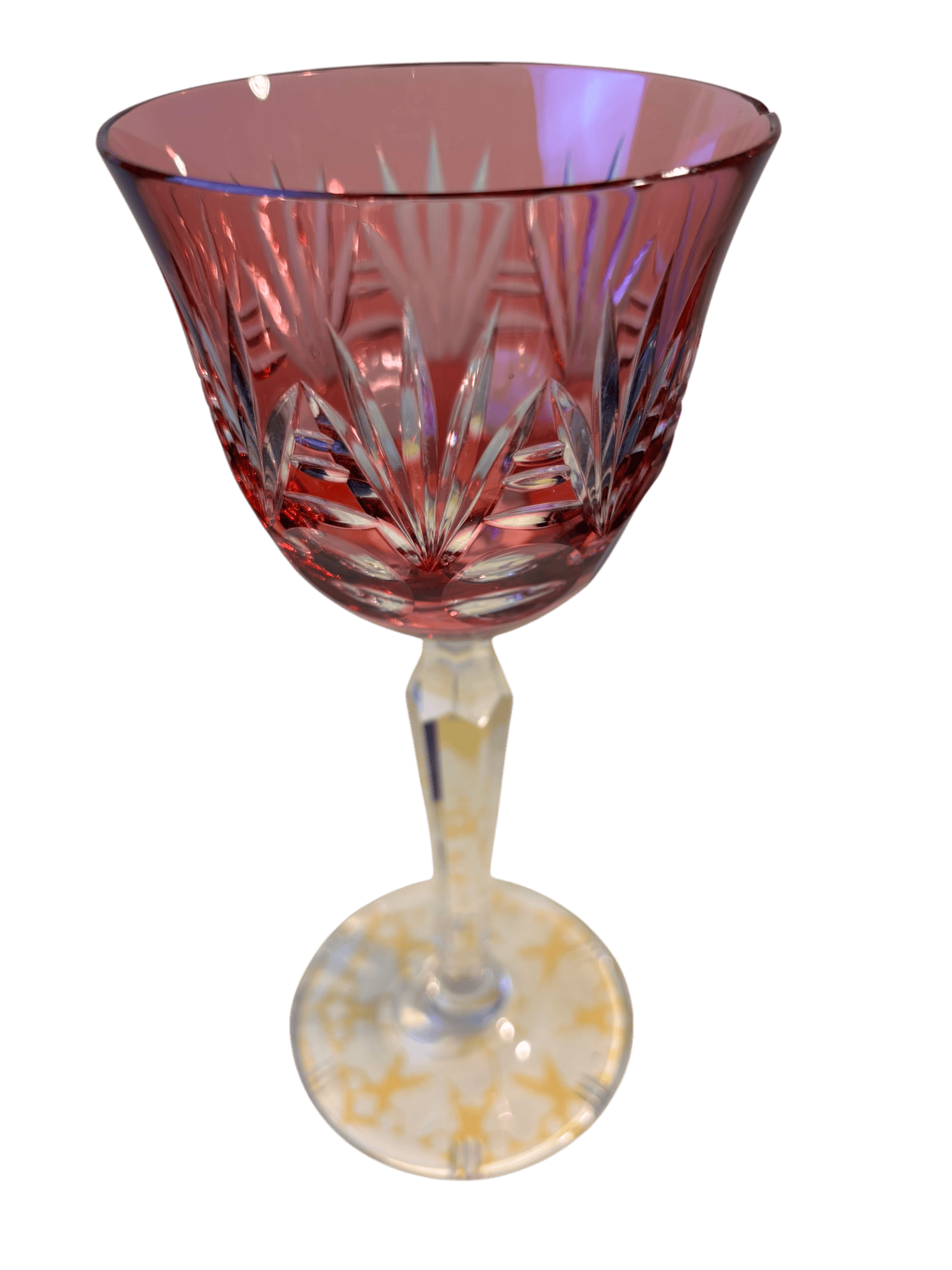Verre Roemer en cristal taillé