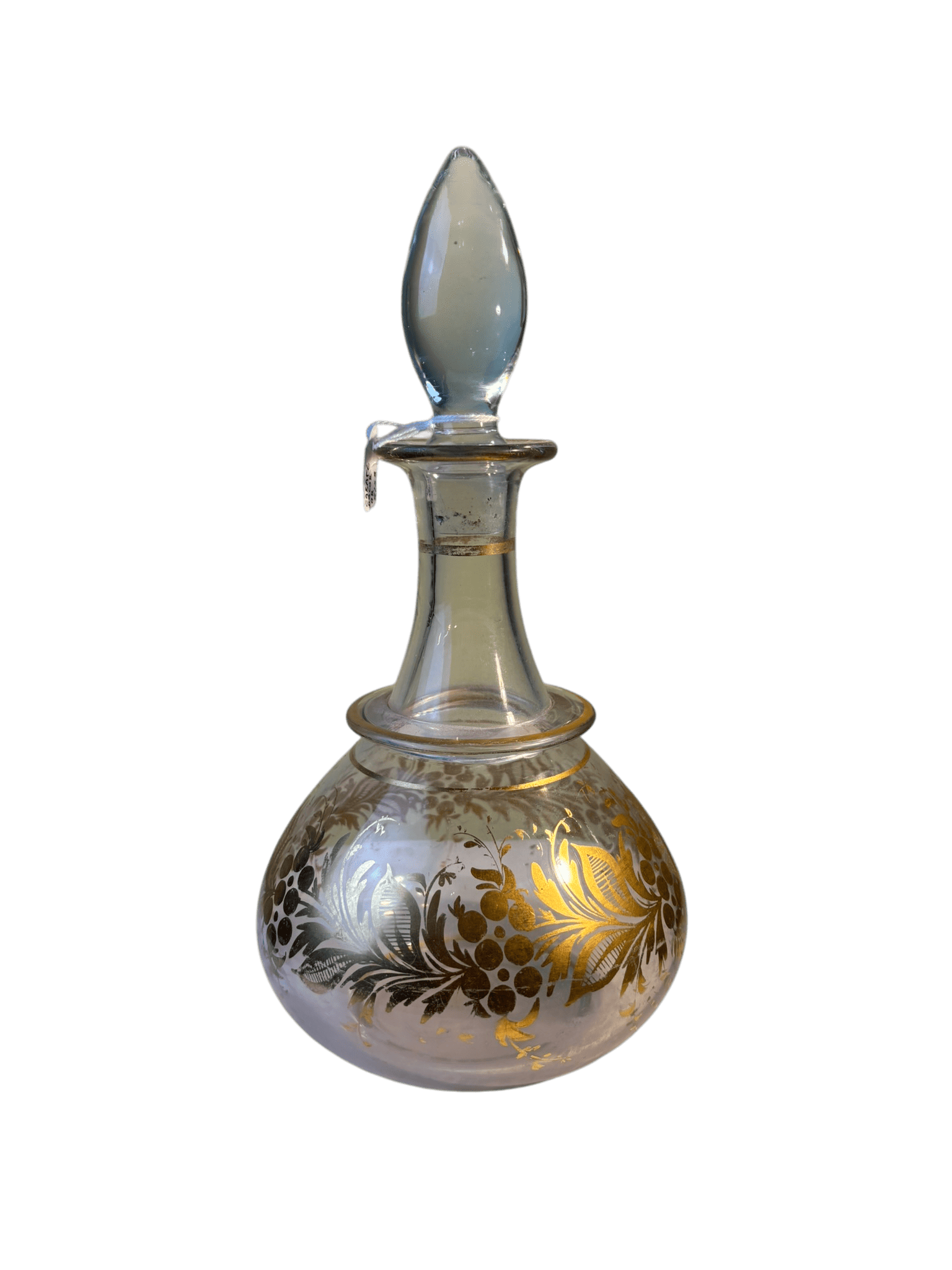 Carafe en verre décorée