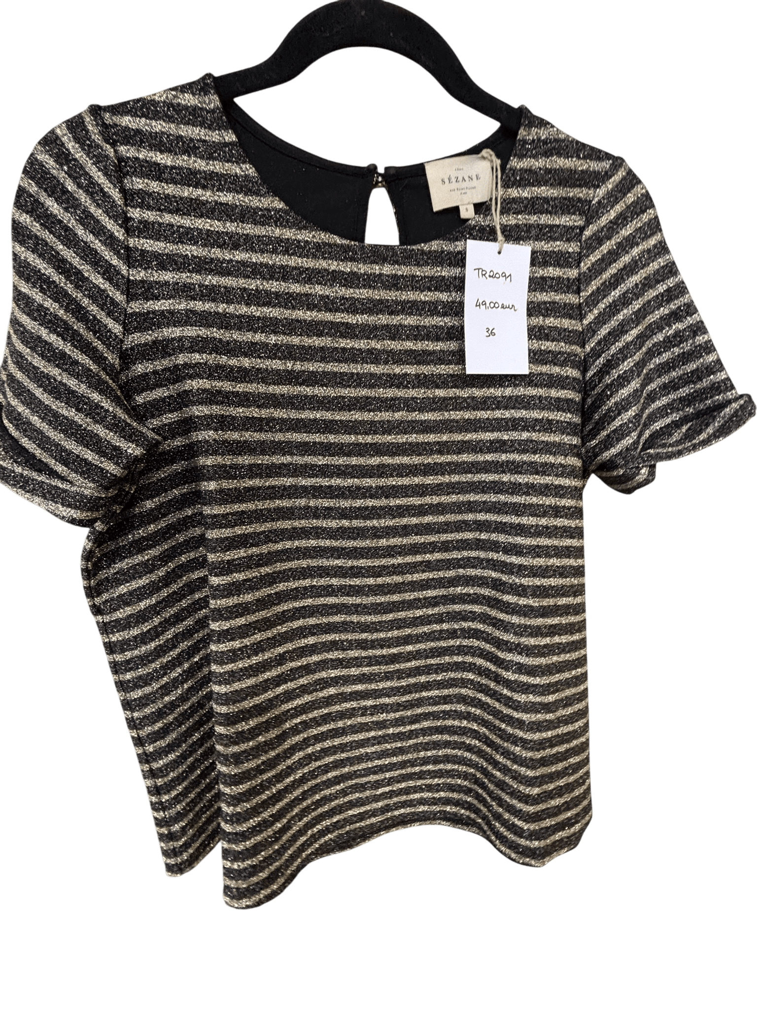 Haut à rayures Dorées Sézane
