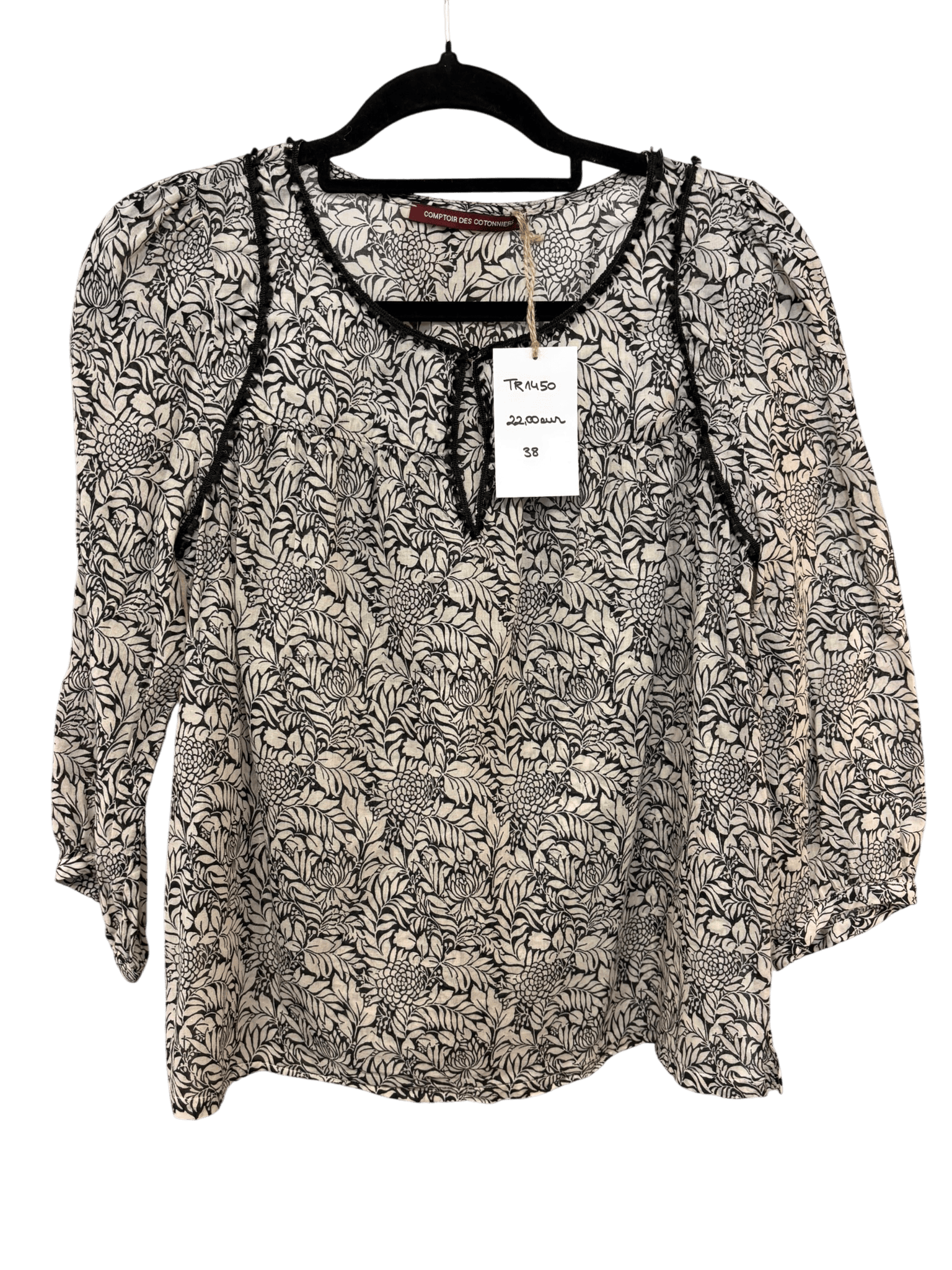 Blouse élégante à motif floral