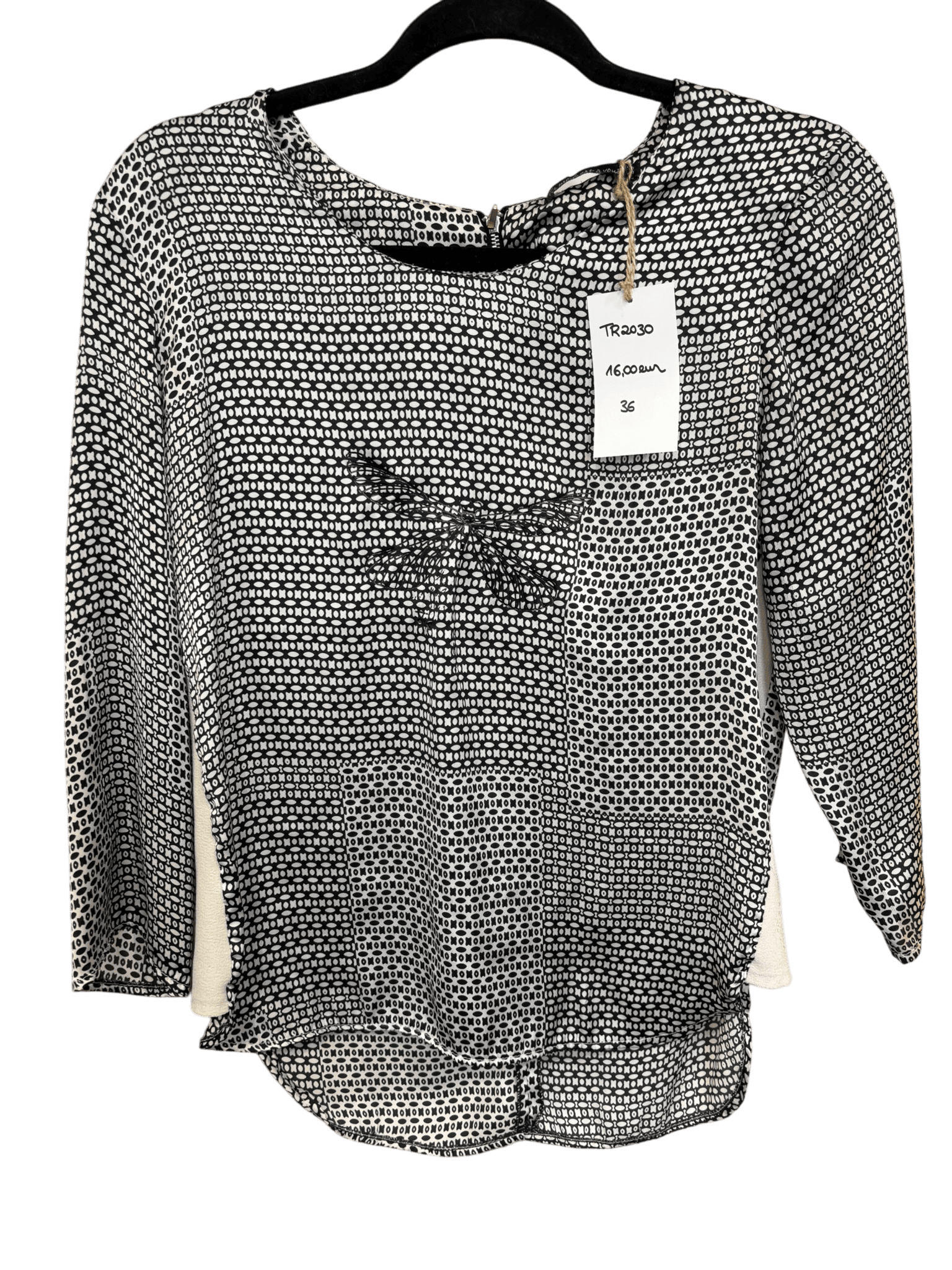 Blouse à motif géométrique