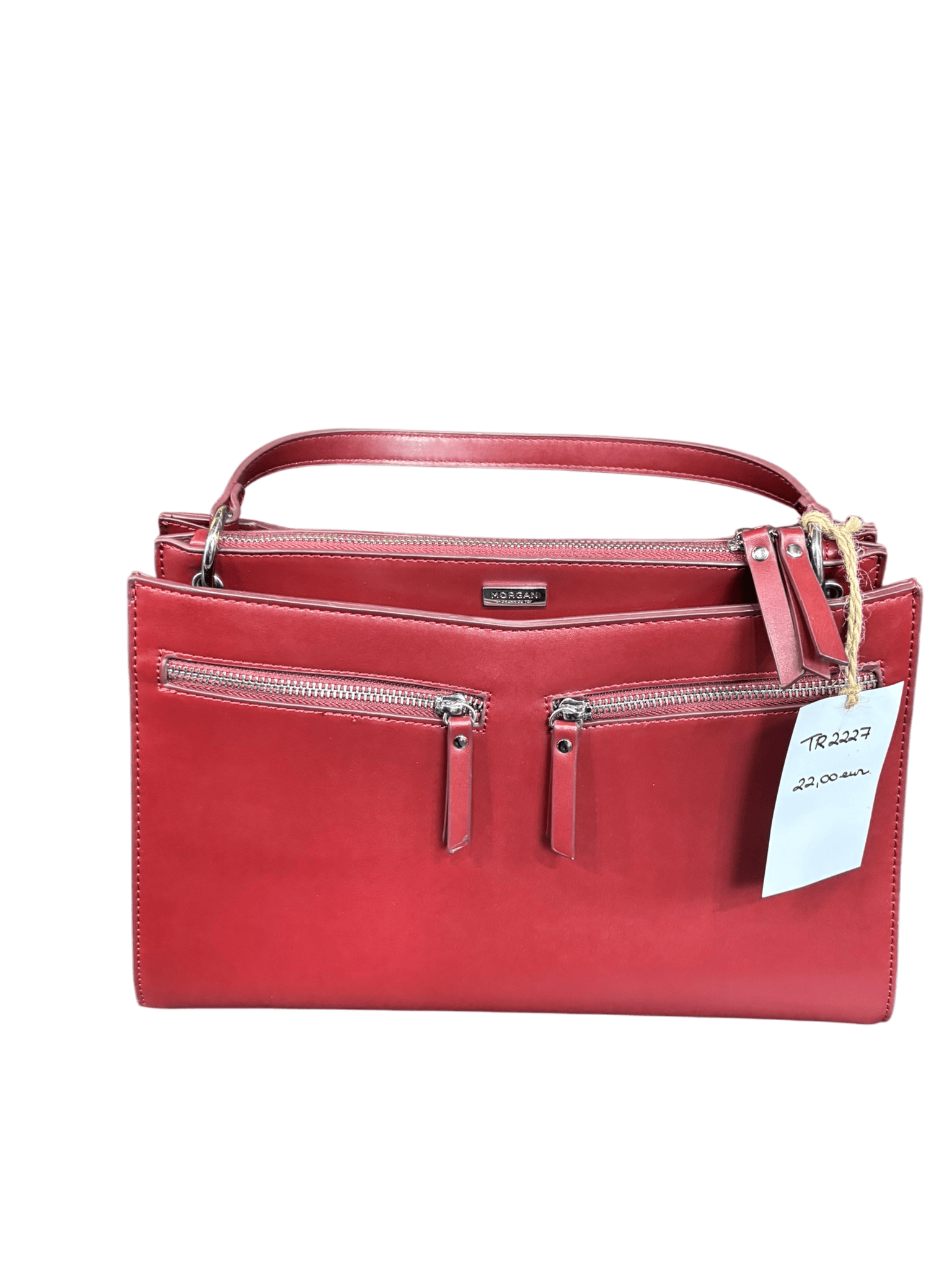 Sac à main en cuir rouge