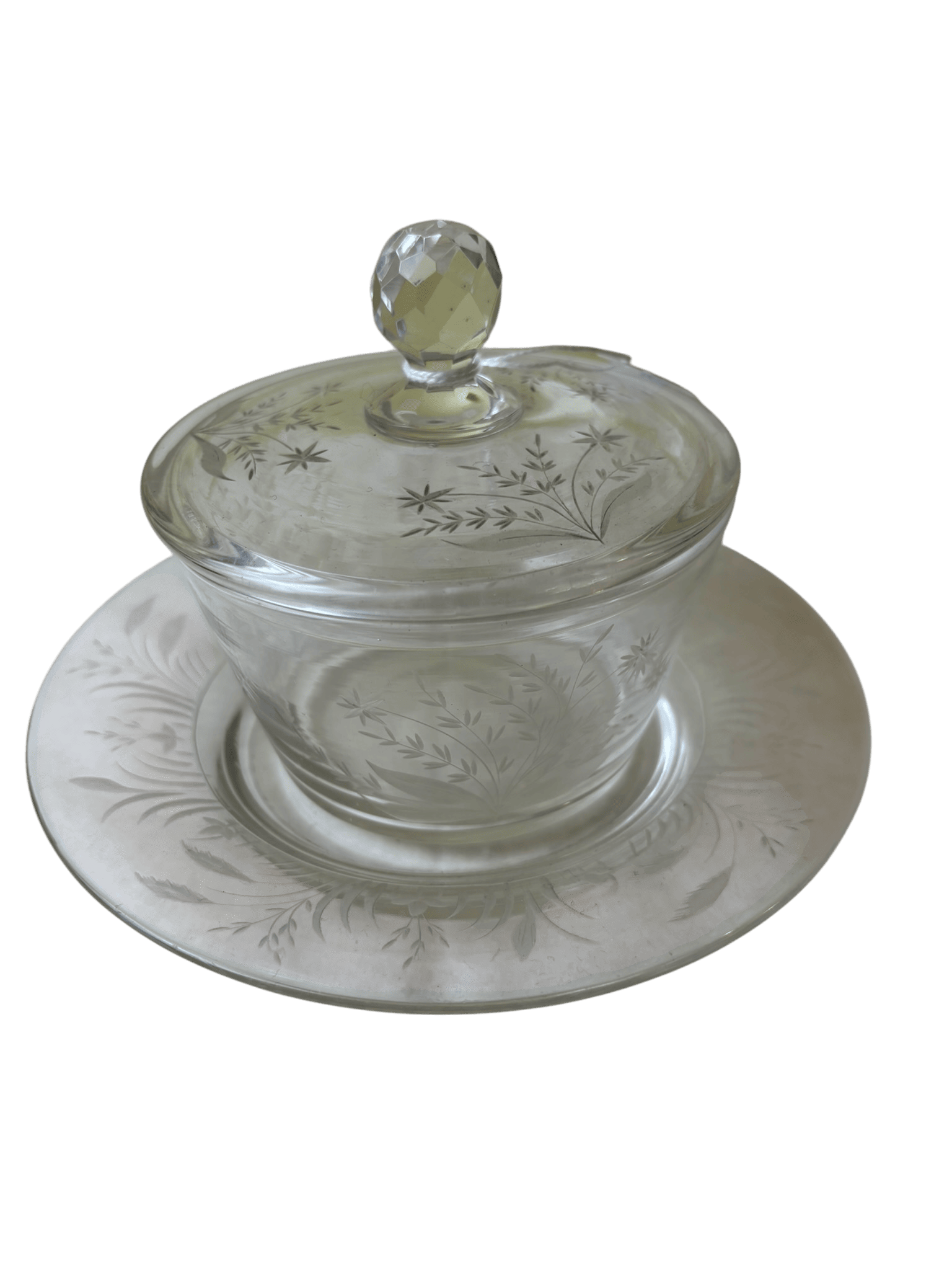 Confiturier en cristal