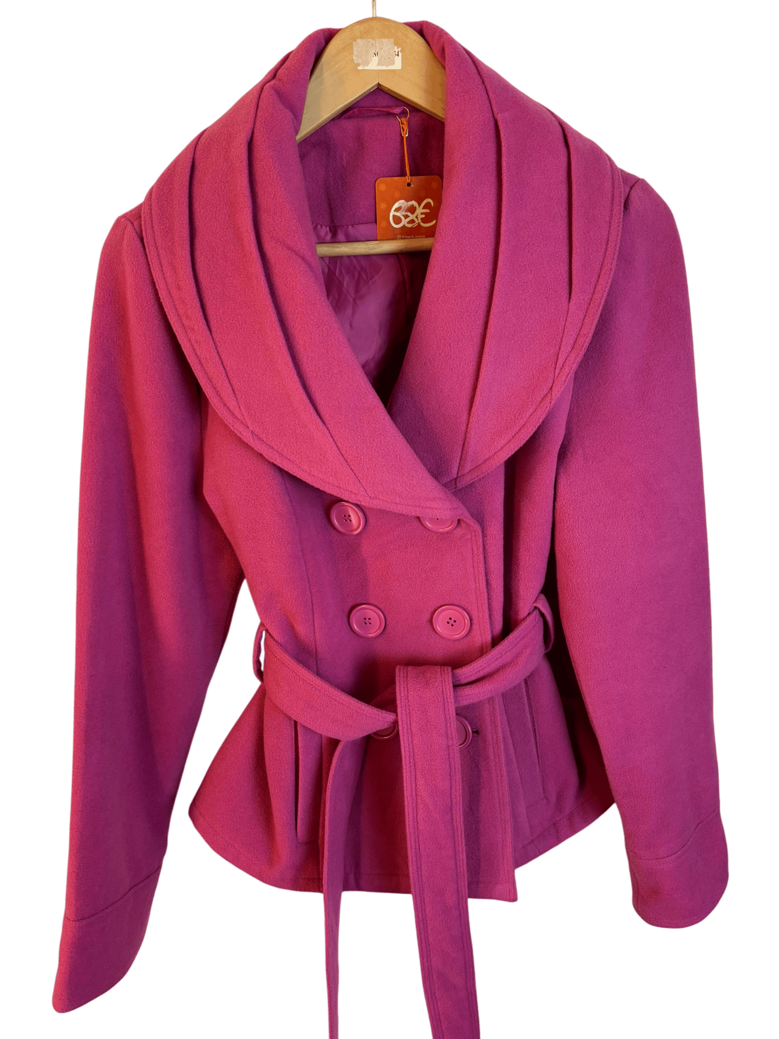 Manteau rose vif