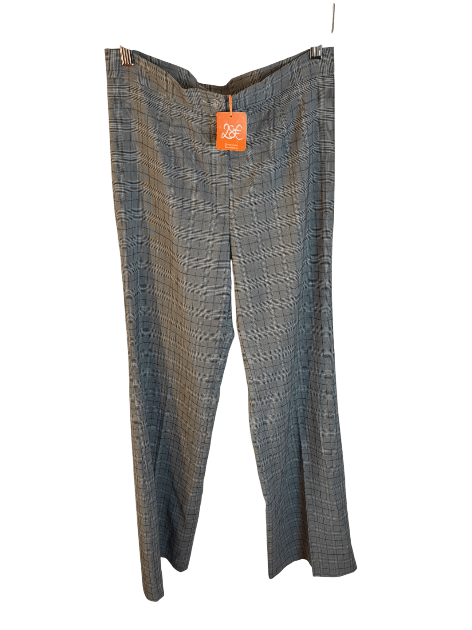 Pantalons en tartan gris