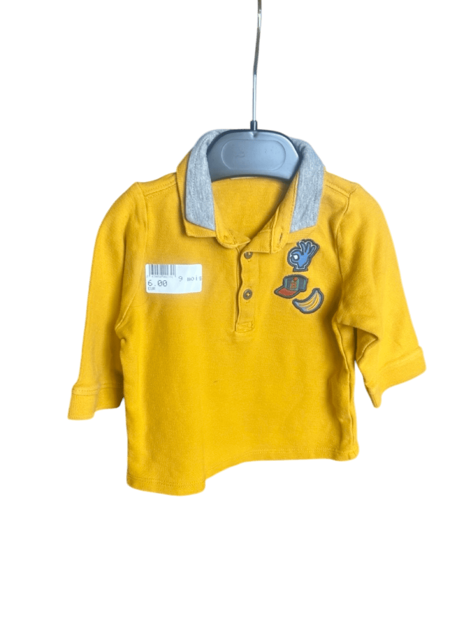 Polo jaune 9 mois