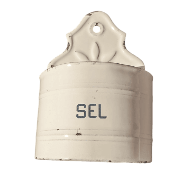 Récipient en céramique vintage pour sel