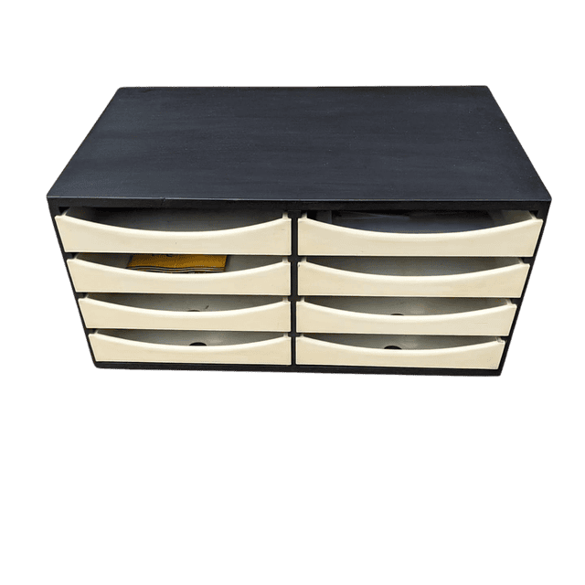 Meuble de rangement avec casiers teck