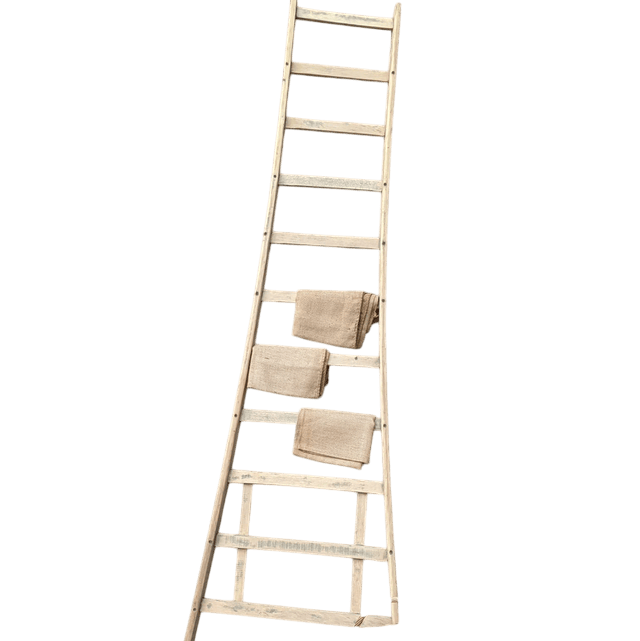Échelle en bois vintage