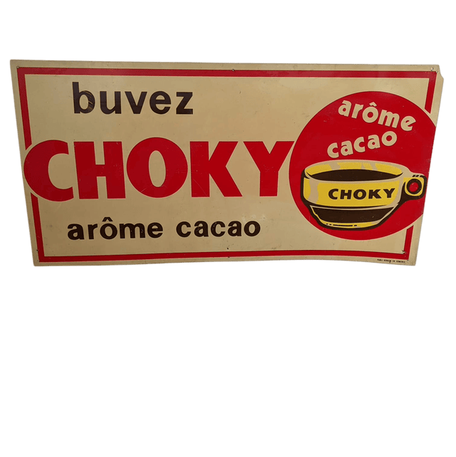 Plaque publicitaire Choky