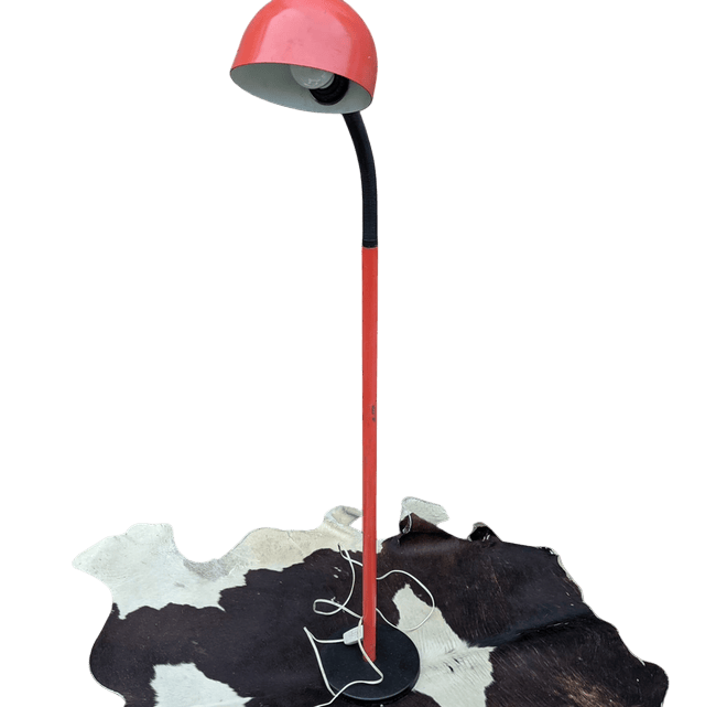 Lampadaire vintage rouge