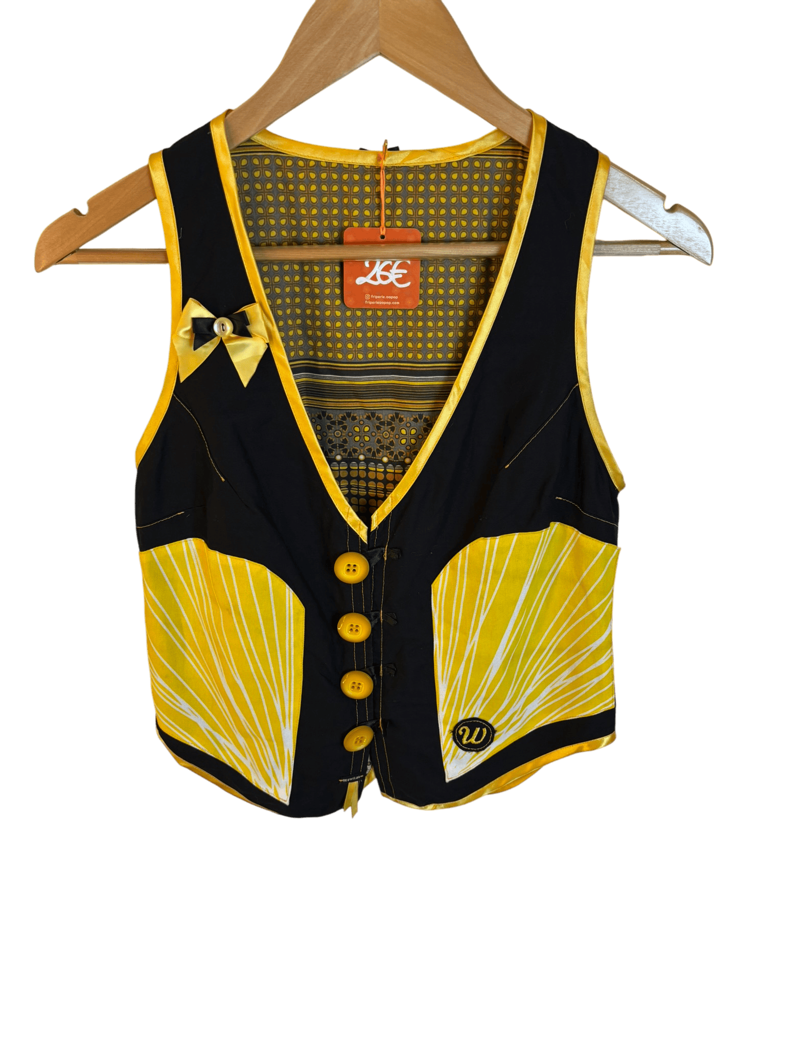 Veste Gilet vintage à motif