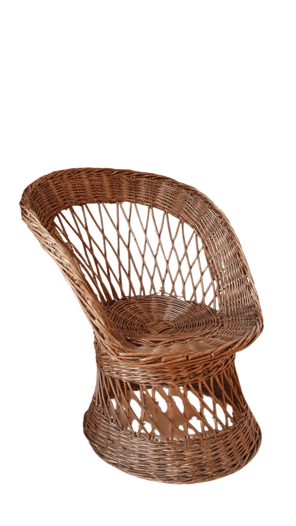 Fauteuil vintage en rotin