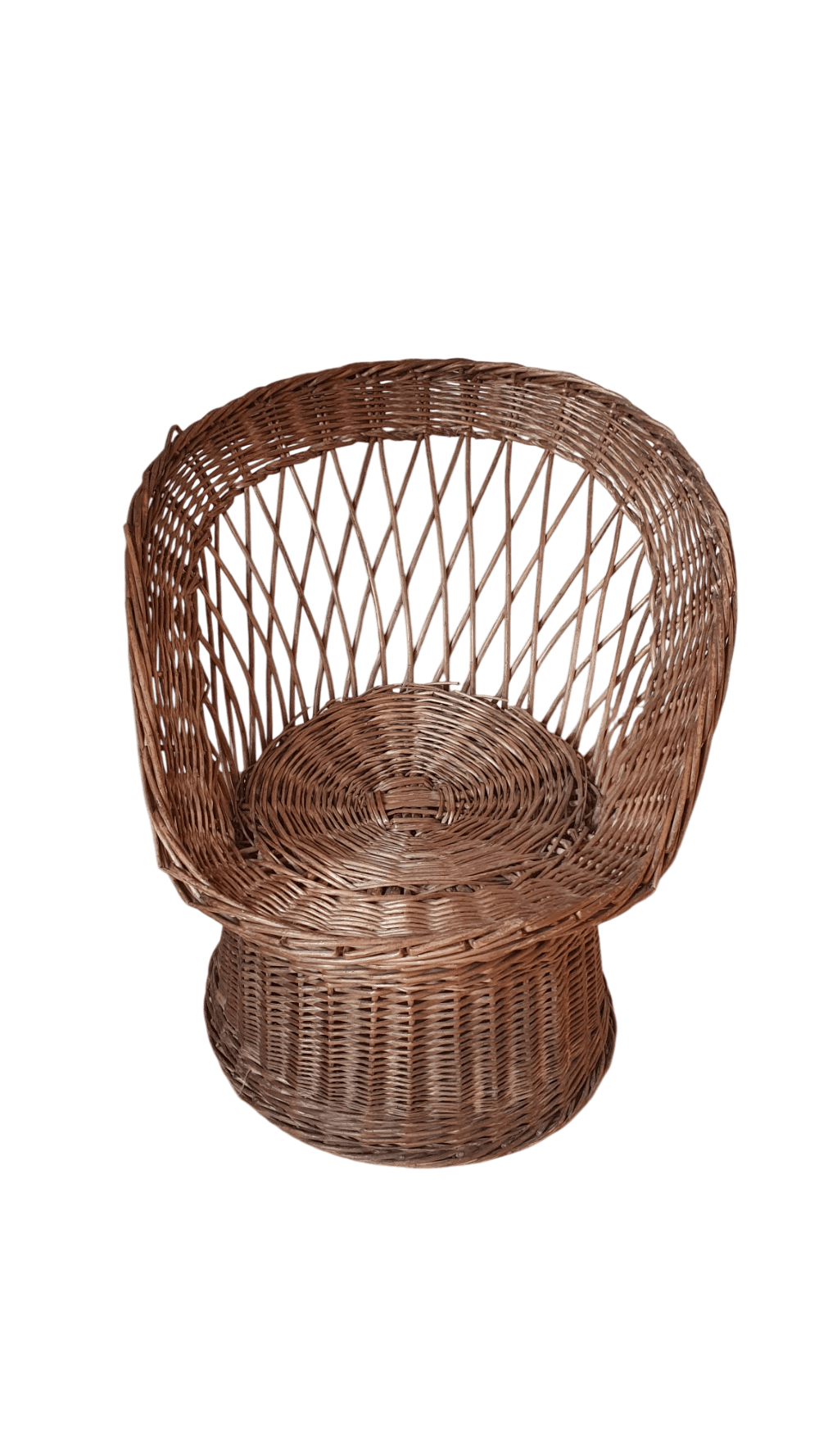 Chaise en rotin vintage