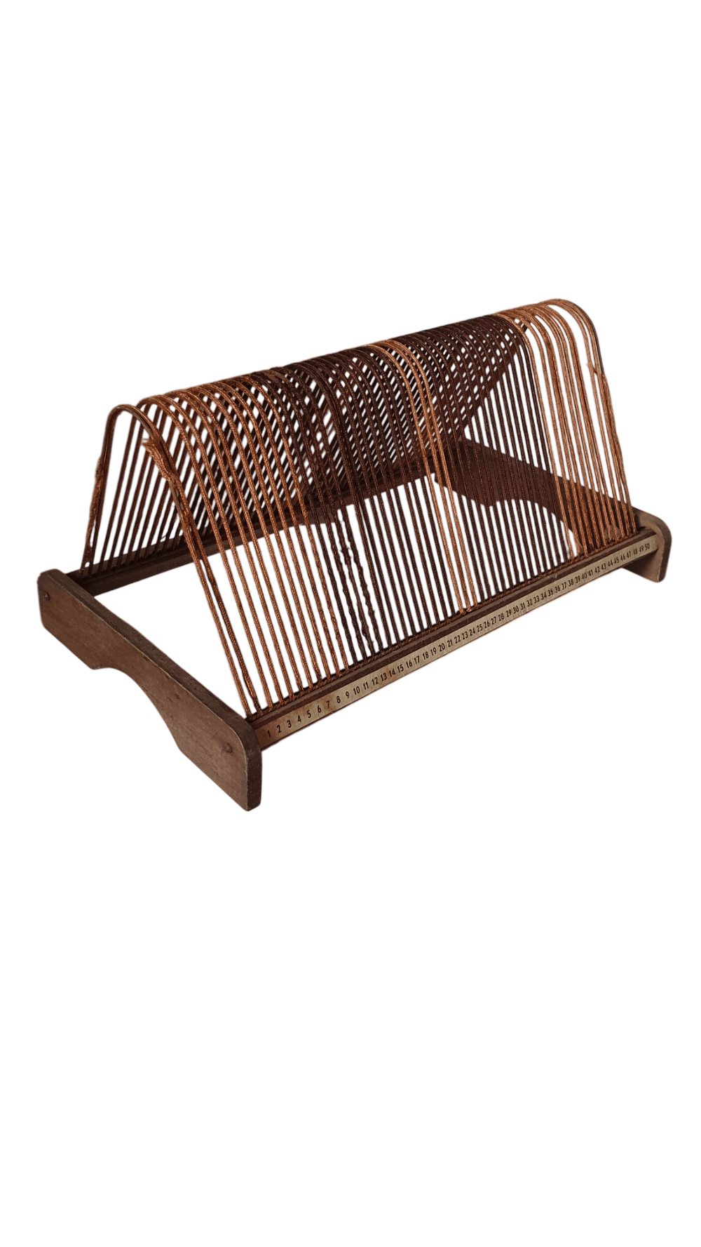 Porte-vinyles vintage en bois