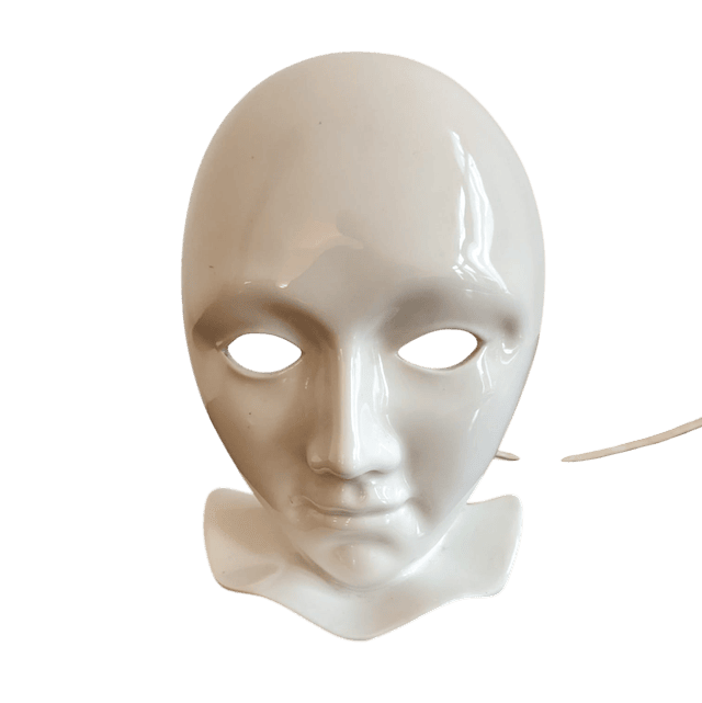 Lampe décorative visage en céramique