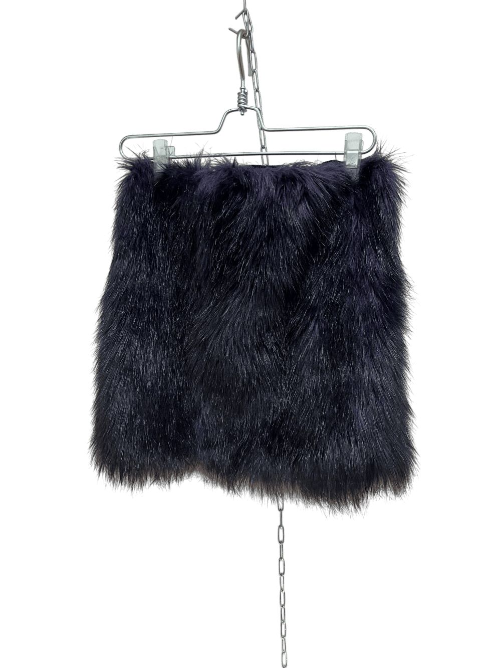 Jupe en fausse fourrure violet taille M