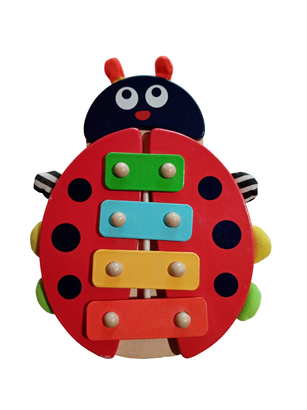 Xylophone en bois coccinelle