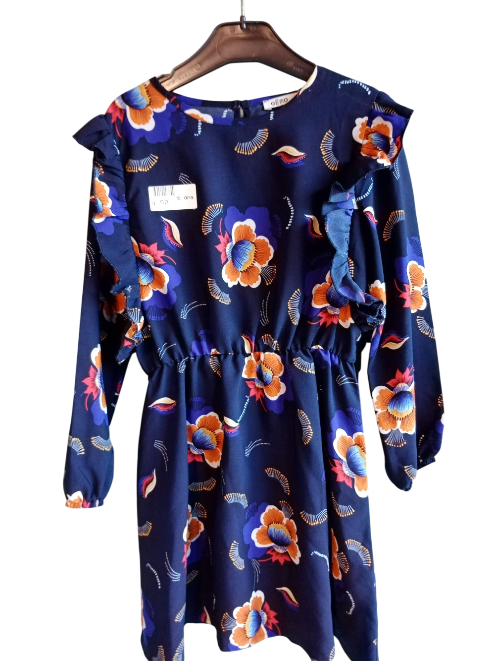 Robe à motifs floraux 6 ans